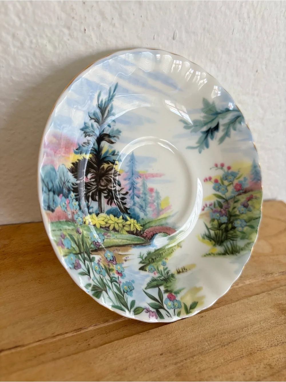 Royal Albert Saucer Dovedale Country Scenes VTG Bone China Replacement England
